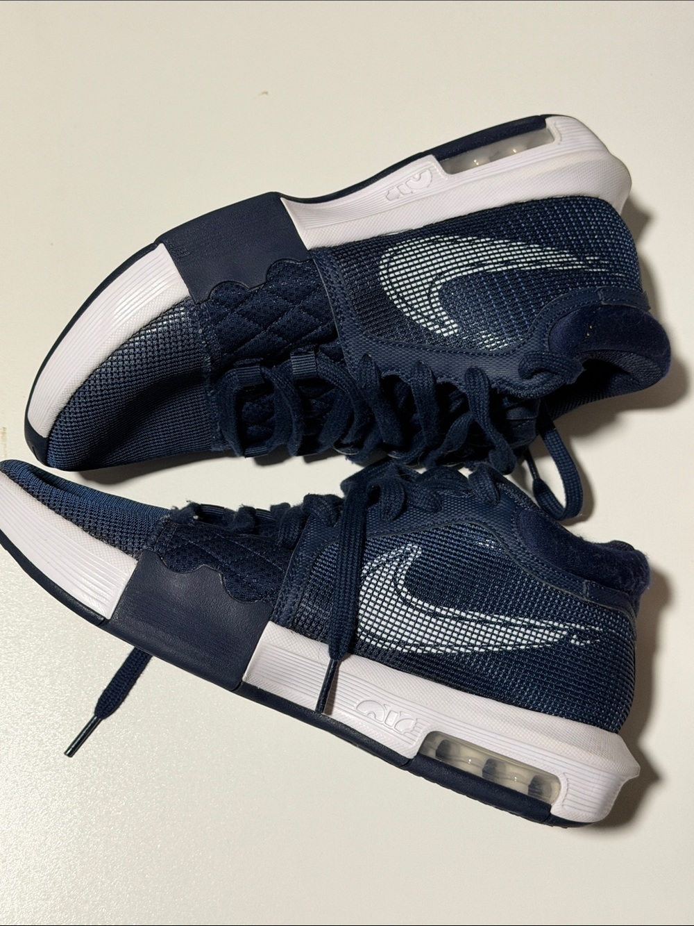 Nike Women’s Dark Navy and White Air Max Cross-Training Shoes
